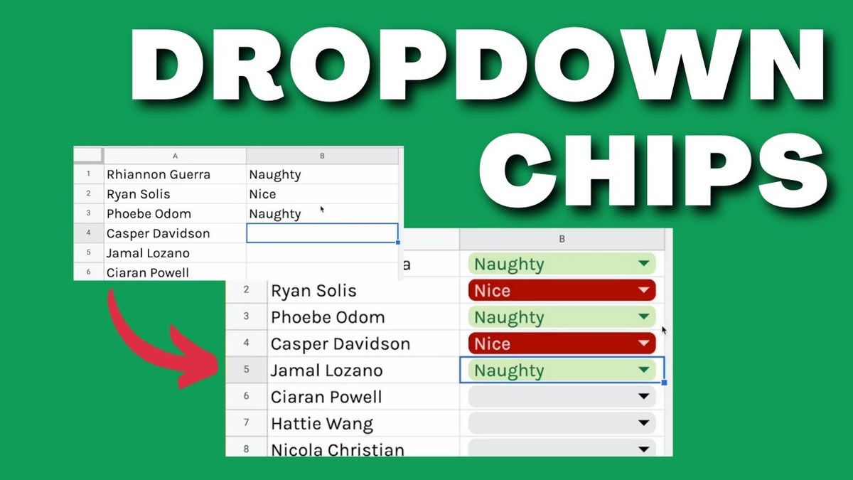 Are Google Sheets sexy now? Dropdown Chips might do the trick!