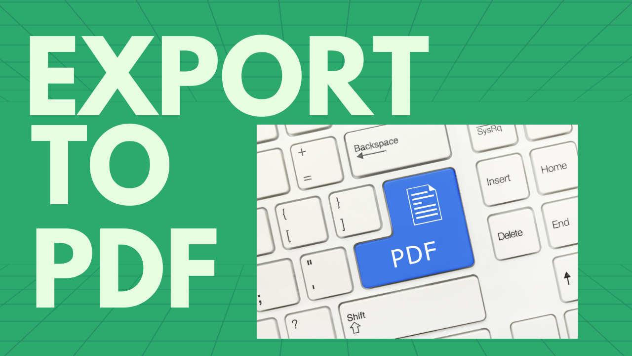 Export PDF from a Google Sheet (WITH OPTIONS!)