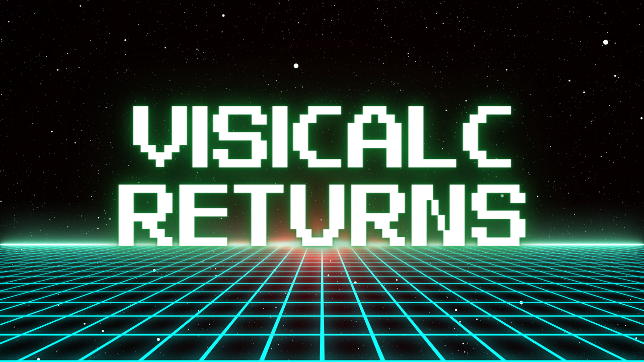 VisiCalc, the Revolutionary Spreadsheet Software from 1979, Returns!