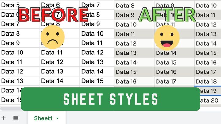 Sheet Styles - A Free Google Sheet Add on by Better Sheets
